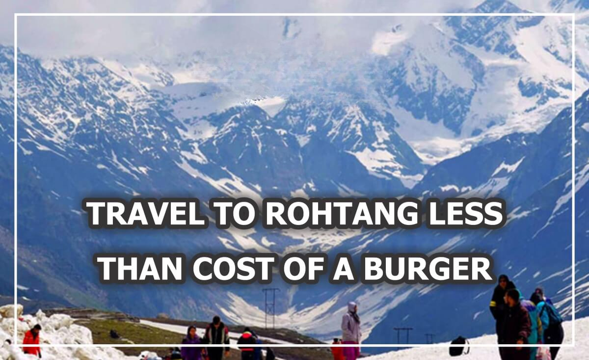 Travel To Rohtang Less Than Cost Of A Burger With Comfort In Eco-Friendly Electric Bus At Affordable Rate.